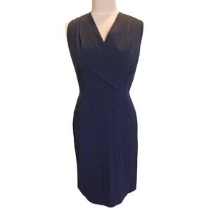 Lafayette 148 Navy Workwear Dress